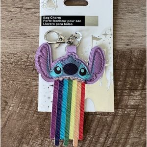 💙 Disney, stitch bag, charm, keychain, rainbow 🌈